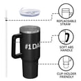 thumbnail image 4 of OBREWU Number 1 Dad Tumbler with Handle and Lid,40oz Number 1 Dad Double Wall Vacuum Insulated Tumbler,Number 1 Dad Cups Gift for Women and Men, 4 of 7