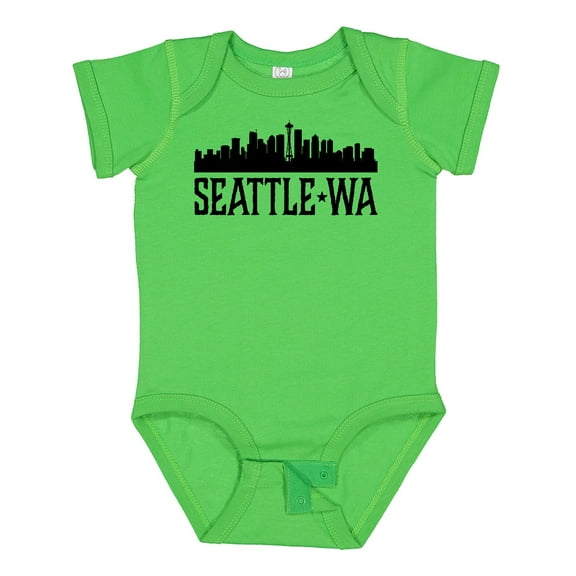Inktastic Seattle Washington City Skyline Boys or Girls Baby Bodysuit
