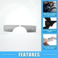 thumbnail image 3 of Unique Bargains Multimedia Radio Button Cover Sticker for Mercedes-Benz GLK X204 2010-2012 ABS Silver Tone 2 Pcs, 3 of 7