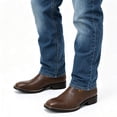 thumbnail image 2 of Austin Mill Men's Classic Square Toe Cowboy Boots, Embroidered Western Work Boots with Slip-Resistant Rubber Sole for Ranch & Casual Wear, 2 of 10
