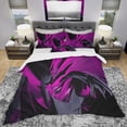 thumbnail image 2 of Designart 'Magenta and Grey Mixer' Modern & Contemporary Bedding Set - Duvet Cover & Shams, 2 of 4