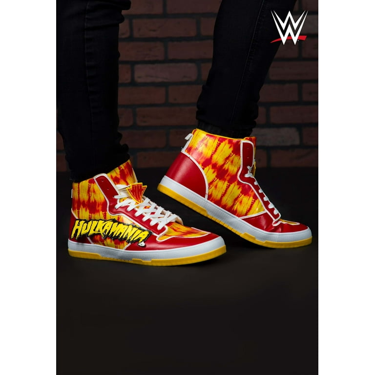 Custom VANS Shoes Hand Drawn and Painted Slip On Mens 11~ Hulk Hogan WWE.