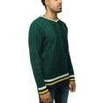 thumbnail image 3 of X RAY JEANS Mens Cable Knit Tipped V-Neck Sweater, Rain Forest, XL, 3 of 6