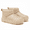 Beige, variant on Woman Snow Boots Winter Faux-Suede Ankle Boots Faux-Fur Lined Wide Toe Platform Outdoor Cold Weather Footwear