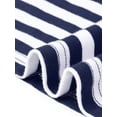 thumbnail image 6 of DARING DIVA Women's Striped Long Sleeve Cotton Crew Neck Tees S Navy Blue Stripe, 6 of 6