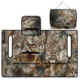 thumbnail image 4 of COEQINE Golf Cart Seat Towel Blanket Cover with Handle for Folded Carrying and Storage, Quilted Padding, 4 Storage Pockets, Compatible with Most 2 Seat Cart, Deer Camo Hunting Forest Leaf, 4 of 8