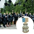 thumbnail image 3 of Letter Card Double Layer Multi Holes Easy Assembly Money Holder Ornament 2023 Graduation Season Wooden Money Rack, 3 of 10