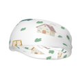 thumbnail image 2 of Goofa Cartoon House Pattern Sweatbands Sports Headband for Men & Women,Moisture Wicking Athletic headband,Breathable Sweatband,Sports accessories,Workout gear, 2 of 9