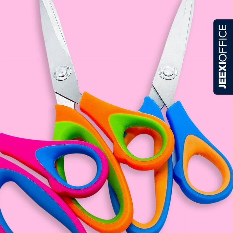 8 Multipurpose Scissor, Stainless Steel Sharp Scissors for Office Home  General Use, High/Middle School Classroom