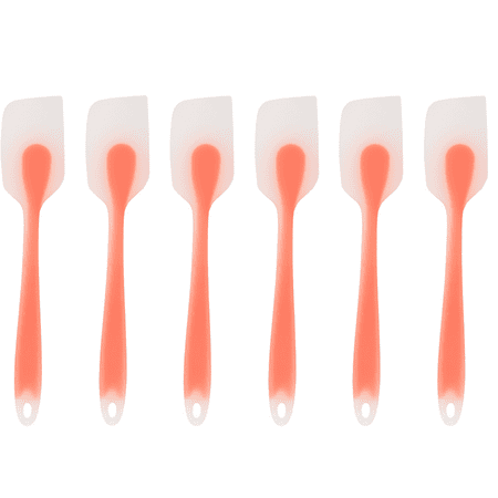 

Silicone Spatulas - Heat Resistant Flexible Spatula with Stainless Steel Core - Grade Premium Kitchen Utensils with Good Grip Orange