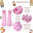 thumbnail image 2 of LAICAIW Womens Soft Cute Funny Animal Designe Microfiber Slipper Socks Cozy Fuzzy Winter Warm Socks, 2 of 6