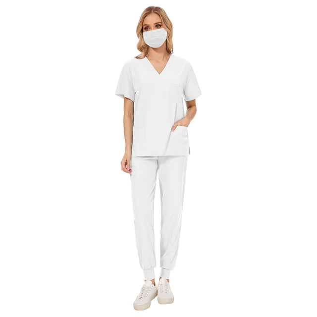 Conjuntos de uniforme médico para mujer, modernos, con parte superior y pantalones, cómodos, transpirables y finos. S