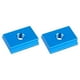 thumbnail image 3 of 2 piezas de plantilla de tuerca de ranura, tornillo, deslizador de riel de aleación de aluminio práctico y duradero para M8 Azul, 3 of 5
