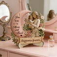 thumbnail image 6 of Wooden Parent Figurine Heart Shaped I Love You Mom and Dad Desk Decor Gift for Fathers Day Mothers Day Birthday Thanksgiving, 6 of 8