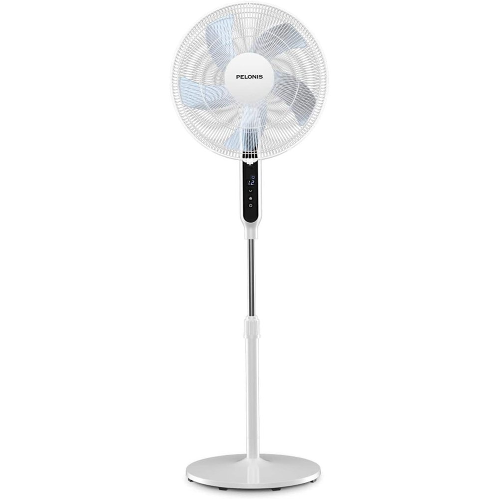 PELONIS DC Motor Ultra Quiet Pedestal Sleeping &Baby, High Energy Efficiency Standing Fan Speed