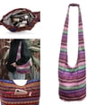 thumbnail image 3 of Lino Bolsas Monederos Mensajero Bandolera Bandolera Cremallera Hippie Tote turístico Hipster Bolsa de para tarjetas Llaves -morado Macarena Hobo bolsillo bandolera, 3 of 8