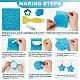 thumbnail image 3 of Silk Screen Printing Stencil for Painting on Wood DIY Decoration T-Shirt Fabric Wave Pattern 100x127mm, 3 of 7