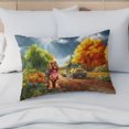 thumbnail image 4 of Goodbye Summer Cocker Spaniel Hello Fall Time for School Quilt Pillowcase Cockers Dog Lover Gifts Throw Pillow Cover Bed Home Decor - 02014, 4 of 5