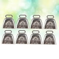 thumbnail image 6 of LABSERRON 8Pcs Loud Cowbell with Handle for Outdoor Football Game Iron Emergency Signaling 1In, 6 of 8