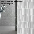 thumbnail image 4 of LSLJS Shower Curtain for Bathroom - 71"x71" Gray Gradual Geometry Fabric Shower Curtain with 12 Hooks, Waterproof Quick-Drying Washable Shower Curtain Modern Style Bathroom Decor for Bathrubs Spa, 4 of 7