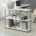 thumbnail image 3 of Pemberly Row Table Console Sans Outils avec Étagères en Finition Bois Blanc, 3 of 6