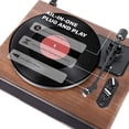 thumbnail image 3 of 1 por ONE Tocadiscos de transmisión por correa de alta fidelidad con altavoces integrados, reproductor de discos de vinilo con cartucho magnético, reproducción Bluetooth y funcionalidad de entrada aux, 3 of 5
