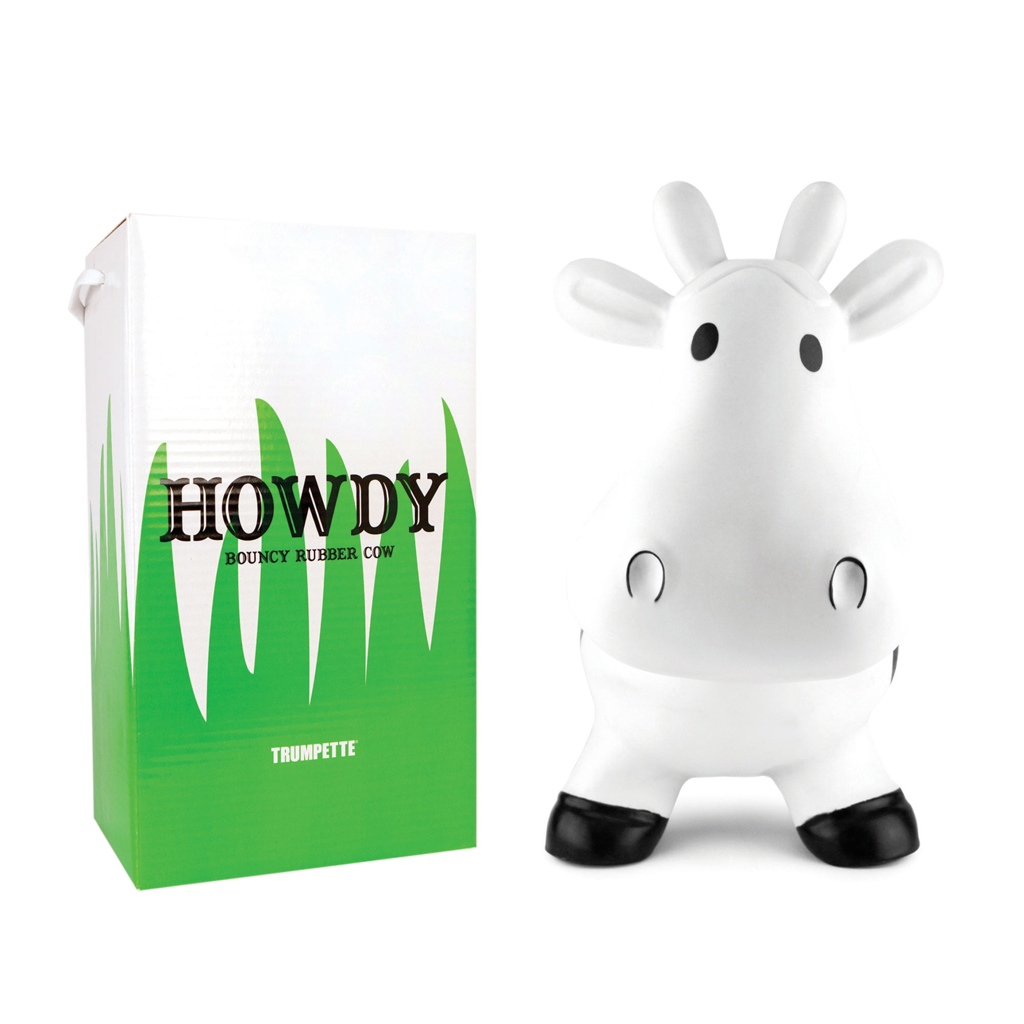 Trumpette Howdy Cow Original Inflatable Bouncy Rubber Hopper Ride-On Toy  For Kids Eco-Friendly Physical Therapy Bouncer Seat to Help Increase  Balance and Agility with Hand Pump; Best Kid Gift! White - Walmart.com