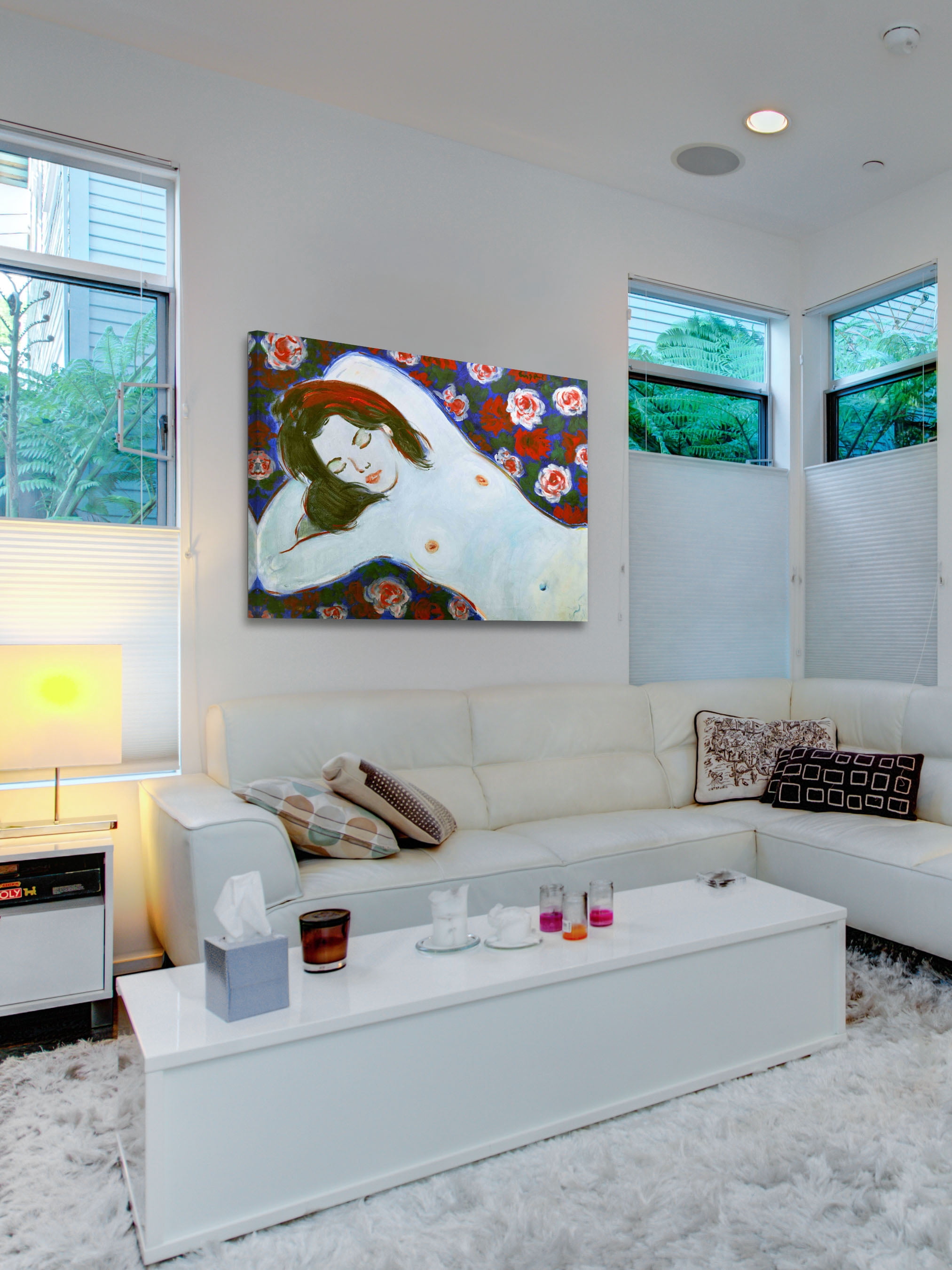 "Dreaming Figure" Painting Print on Wrapped Canvas