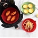 thumbnail image 4 of Round Silicone Baking Tray for Hot Air Fryer, Fried Chicken, Basket Mat, Silicone Pot, Baking Tray, Kitchen Accessories (Blue), 4 of 4