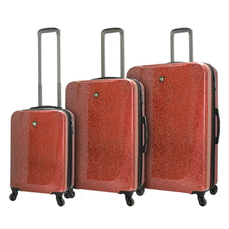 Leather Italian Genuine Luggage Set - Mia Toro ITALY Caglio Hardside Spinner 3 Piece Luggage Set