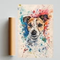 thumbnail image 2 of Russell Terrier Dog Poster Wall Art for Bedroom Living Room Funny Graffiti Dog Picture Cool Dog Decor Wall Art, 2 of 6