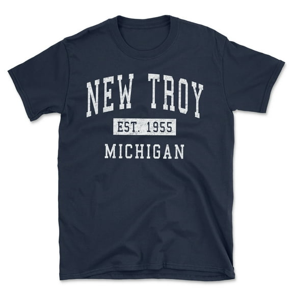 New Troy Michigan Classic Established Men's Cotton T-Shirt
