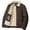 Coffee, variant on Kukoosong Men's Lightweight Jackets Padded Corduroy Zipper Jacket Long Sleeve Hoodless Casual Jacket