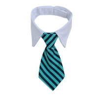 Shldybc Small Dog Ties, Pet Neck Tie Dog Neck Tie Striped Collar Bib Scarf Fake Neckline Water Towel Bow, Adjustable Pet Bow Ties for Puppy Neckties Grooming Bows Festival Photography Holiday Party