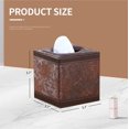 thumbnail image 3 of Rawiri Caja de pañuelos cuadrada, actualización 99% compatible de tamaño grande, moderno soporte para caja de pañuelos para servilletas de papel facial, organizador dispensador de hojas de secador de, 3 of 7