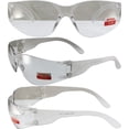 thumbnail image 5 of Global Vision Rider Bifocal Safety Motorcycle Riding Sunglasses Clear Frame Clear 2.0x Magnification Clear Lens Z87.1, 5 of 5