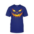 thumbnail image 2 of IWRICH Halloween T Shirts for Men Short Sleeve Pumpkin Face Funny Graphic Printed Tees Casual Novelty Tops Blue XXXXXL, 2 of 4