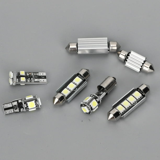Luz LED Para Coche, Bombilla De Luz Blanca LED 6500K 150LM 12V T10 SMD Para Lámpara De Lectura De Coche