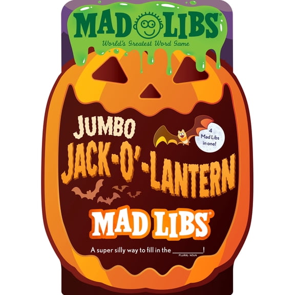 Pre-Owned Jumbo Jack-O'-Lantern Mad Libs: 4 Mad Libs in 1!: World's Greatest Word Game about Halloween (Paperback) 0593522710 9780593522714
