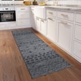 thumbnail image 2 of Addison Rugs Indoor/ Outdoor Addison Yuma Geometric Southwest Washable Rug 2'3" x 7'6" - Gray, 2 of 8