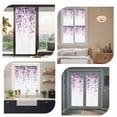 thumbnail image 7 of Purple Eucalyptus Window Privacy Film, Spring Botanical Plant Aesthetic Static Cling UV Sun Blocking Heat Control Window Tint Day and Night, Non-Adhesive One Way Windows Privacy Cover 17.7''x78.7'', 7 of 7