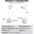 thumbnail image 4 of Desk Lamp LED, Desk Lamps with 3 Lighting Modes and Stepless Dimming, Desk Light 360 ° Flexible Gooseneck with Pen Holder & Mobile Phone Stand for Reading Kids Dorm, 4 of 6