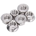 thumbnail image 2 of 50Pcs Flange Nut 304 Stainless Steel Fastener Accessory Set Kit for Fixing MaintenanceM10, 2 of 5