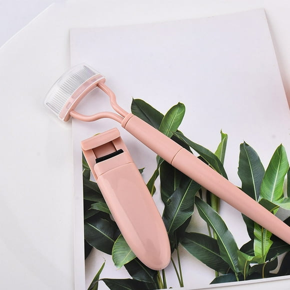 2 Pieces Eyelash Curlers Brush Tint Kit foldable portable Tool Eye-lash Curl Foldable Heated Lashs Steal Curler in Suction Card Packing for Adults