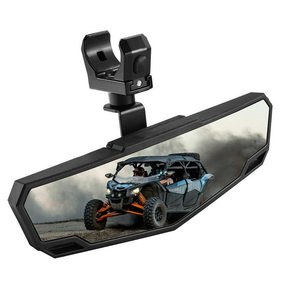 Emlimny UTV Rear View Mirror,SXS UTV Mirrors HD,360°Adjustable Angle for 1.5" to 2.0 inch Round Roll Cage,Compatible with Polaris RZR,Honda Pioneer,Kawasaki KRX/Mule,Yamaha,Talon,Can Am X3,CFMOTO