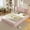 Pink, variant on Harper & Bright Designs Queen Size Upholstered Platform Bed Frame, Berber Fleece Upholstered Grounded Bed with Tufted Headboard, White