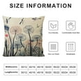 thumbnail image 5 of Nawypu Outdoor Spring Patio Furniture Throw Pillow Covers Bee Butterfly Dragonfly Boho Flowers Decorative Cushion Cases Garden Herb Ladybug Dandelion Decoration for Bench Porch Couch, 5 of 5