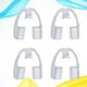 thumbnail image 3 of Protector dental nocturno de 4 piezas, protector dental para el bruxismo, protector bucal de EVA de grado alimenticio (transparente), 3 of 7
