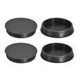 thumbnail image 1 of Uxcell 4pack 50mm(2") Nylon Hole Plugs, Flush Type Panel Round Snap In Fastener Knockout Plugs, Black, 1 of 6