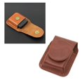 thumbnail image 2 of Lighter Pouch with Pocket Belt Loop PU Holder Anti Scratch Soft Lining Magnetic Buckle Lighter Waist Case for Outdoor Brown, 2 of 4